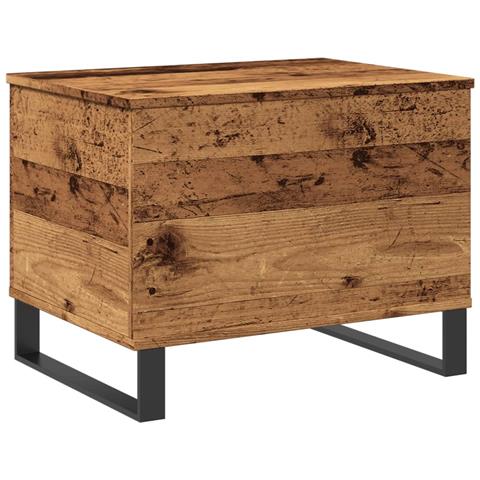 Tavolino Da Salotto Legno Antico 60x44,5x45cm Legno Multistrato - Foto 2