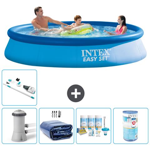 Piscina Fuori Terra - In Giro - 366x76 Cm - Blu - Include Accessori Coordinati A999 - Foto 1