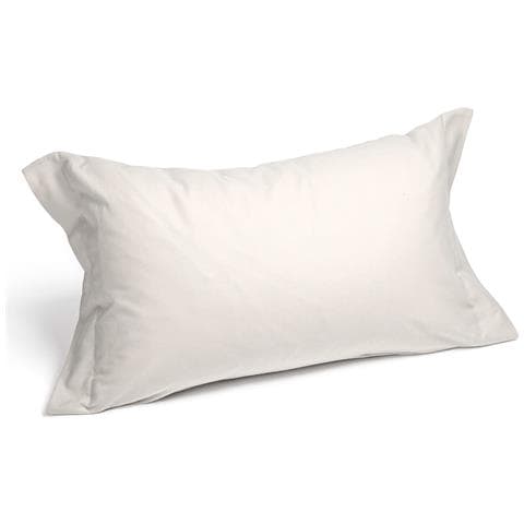 Coppia Federe In Flanella Colore Bianco Misura Standard - Foto 2