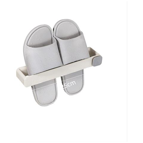 Porta Pantofole Da Parete Senza Trapano - Organizzatore Salvaspazio Per Bagno Beige - Foto 1