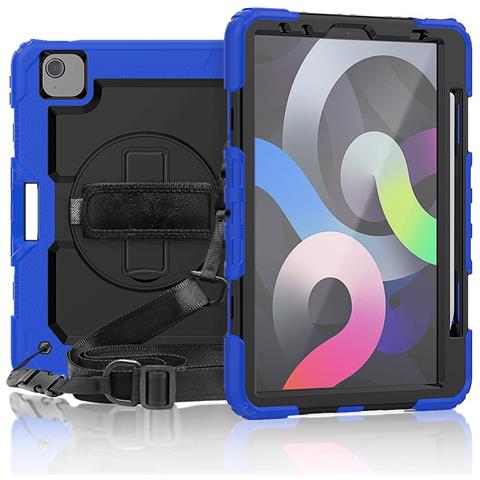 Custodia Per Ipad Pro 5/4/3 12.9 Con Supporto E Tracolla Blu - Foto 1