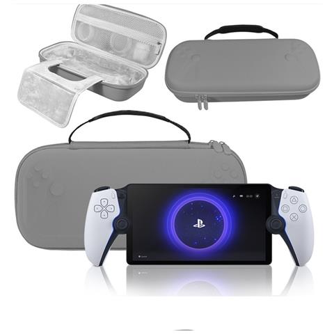 Custodia Con Cinturino Regolabile Compatibile Con Sony Playstation Portal Grey - Foto 2