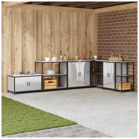 Mensola per il deposito in cucina Argento Acciaio inossidabile - Foto 2