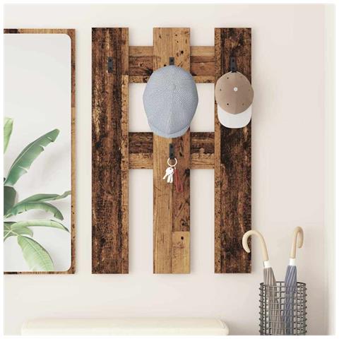 Appendiabiti a muro Legno vecchio 65 x 3 x 100 cm - Foto 2