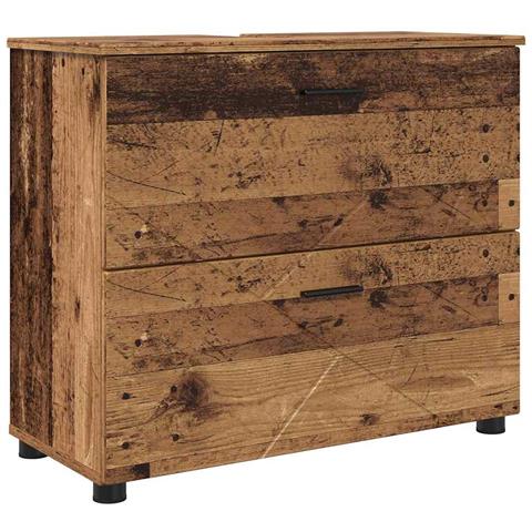 Set di mobili per il bagno 5 pcs Legno vecchio 30 x 35 x 192 cm - Foto 1