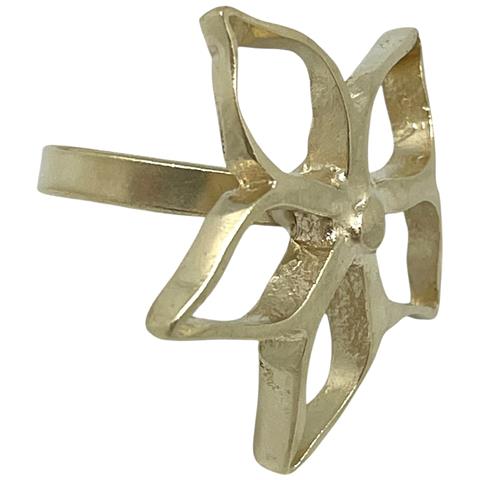 Anello Irregolare Blom G In Ottone Placcato Oro - Foto 6