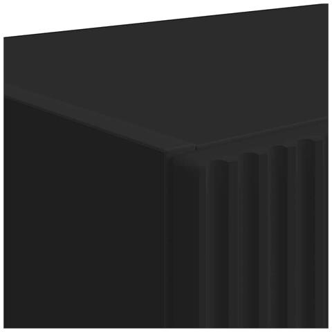 Mobile TV da parete Nero 59,5 x 31 x 60 cm Legno multistrato - Foto 9