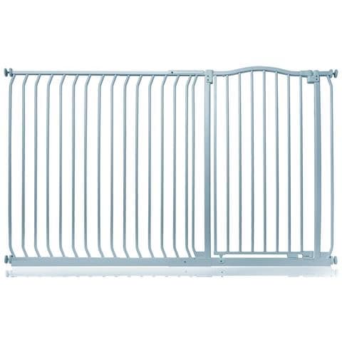 Safetots Cancelletto Di Sicurezza Extra Alto Con Parte Superiore Incurvata, 171cm - 180cm, Grigio Opaco, Extra Alto Con 100cm Di Altezza - Foto 1