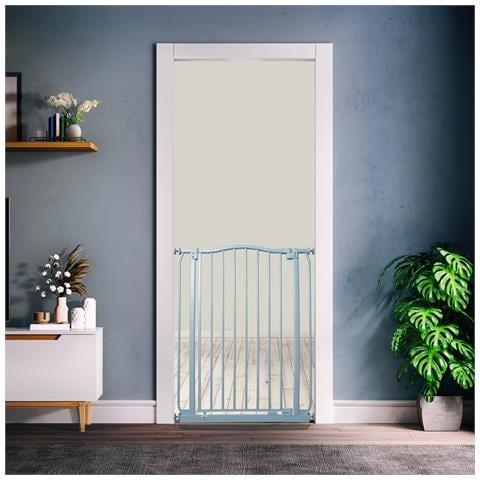 Safetots Cancelletto Di Sicurezza Extra Alto Con Parte Superiore Incurvata, 171cm - 180cm, Grigio Opaco, Extra Alto Con 100cm Di Altezza - Foto 2