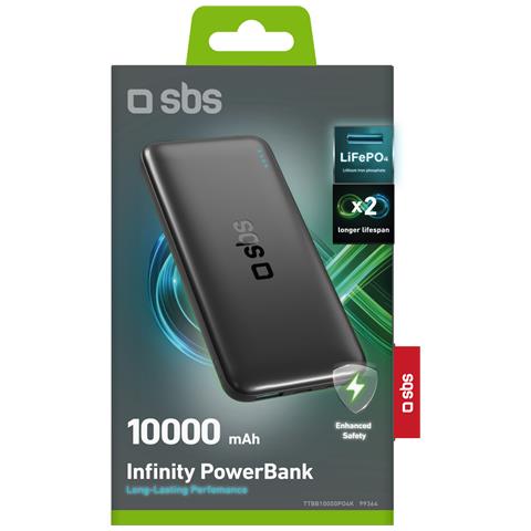 TTBB10000PO4K batteria portatile Litio Ferro Fosfato (LiFePo4) 10000 mAh Nero - Foto 2