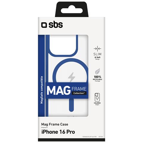 TEMAGCOL1661PB custodia per cellulare 16 cm (6.3") Cover Blu, Trasparente - Foto 2