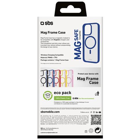 TEMAGCOL1661PB custodia per cellulare 16 cm (6.3") Cover Blu, Trasparente - Foto 3