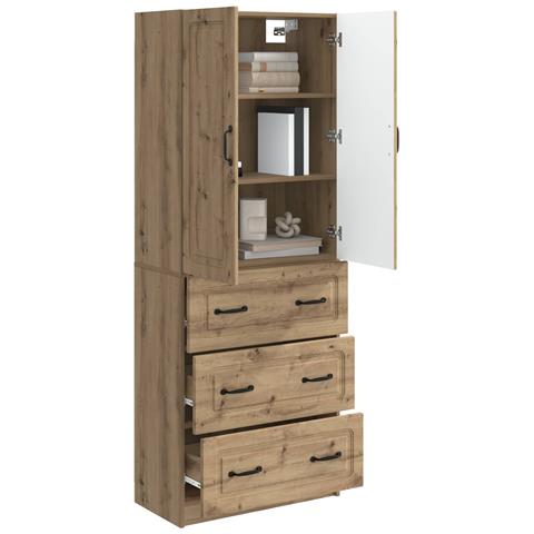 Set di armadi 2 pcs Rovere Artigianale 66 x 34,5 x 87 cm - Foto 2