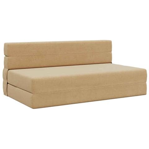 Divano Letto Pieghevole Verde Grigio 152 x 86,5 x 60 cm Tessuto - Foto 1