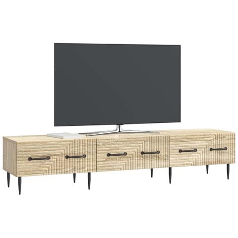 Mobile TV Rovere Sonoma 147 x 34,5 x 30 cm Legno ingegnerizzato - Foto 2