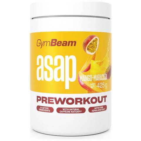 Integratore pre-allenamento ASAP Pre-Workout con caffeina 425 g Mango - Maracuja - Foto 1