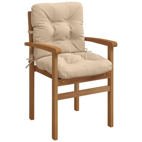 Cuscini per Sedia Alta in 4 Pezzi VIANEN 4 pcs 100% Poliestere - Foto 2