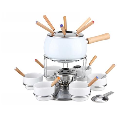 Fonduta Pz.12 Inox Sm.Bianco Fonduta Pz.12 Inox Sm.Bianco