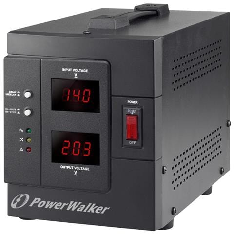 BlueWalker PowerWalker AVR 1500 / SIV 2AC outlet (s) 230V Nero regolatore di tensione - Foto 1