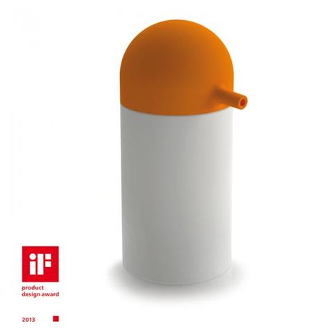 Dosatore Abs-Silicone Bianco-Arancio Serie Saon - Foto 1