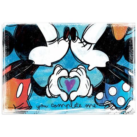 Set 2 Tovagliette Lavabili Blu Mickey Love - Foto 1