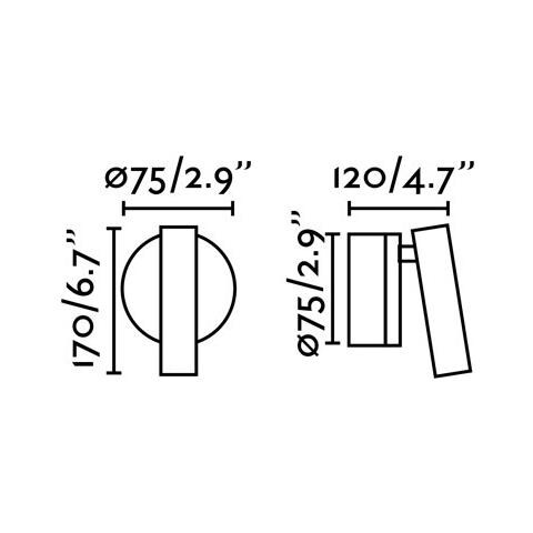 Boc Led, Lampada Da Parete Lettore, - Cromato - Foto 2