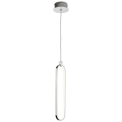 Lampada A Sospensione A Led Integrata, Cromata - Foto 7
