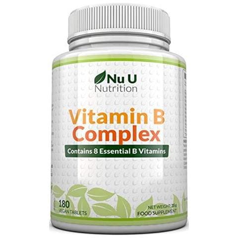 La Vitamina Del Complesso B 180 Compresse 6 Month Supply Contiene Tutti 8 B Vitamine In 1 Tablet Vitamine B1 B2 B3 B5 B6 B12 Biotina E Acido Folico Ad Alta Resistenza Vitamina Del Complesso B Vegetarian Vegan - Foto 1