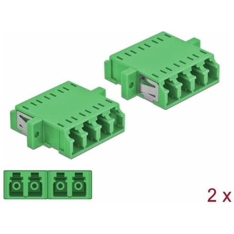 Netzwerkkoppler - Lc Single-modus (w) Bis Lc Single-modus (w) - Glasfaser - Grn (packung Mit 2) (86539)  - Foto 1