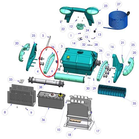 Bruco Turchese Per Robot Indaco - W1222a - Foto 2