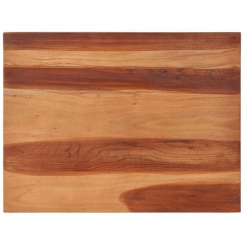 Piano Tavolo in Legno Massello di Acacia 25-27 mm 60x80 cm - Foto 1