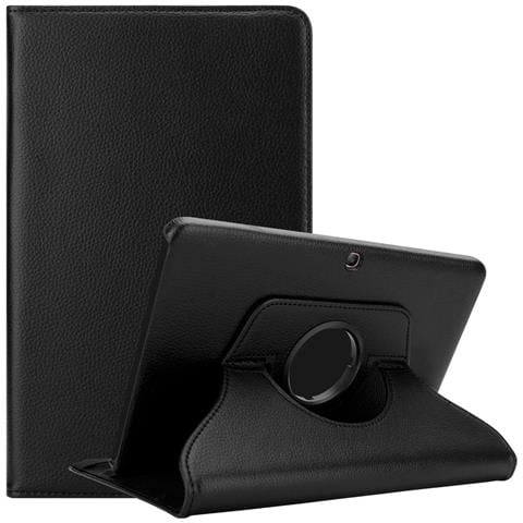 Custodia Per Tablet Compatibile Con Samsung Galaxy Tab 4 (10.1"" Zoll) Sm-t530 / T535 In Nero Sambuco - Coperchio Protettivo Senza Auto Wake Up, Con Funzione Stand E Chiusura A Fascia Elastica - Foto 1
