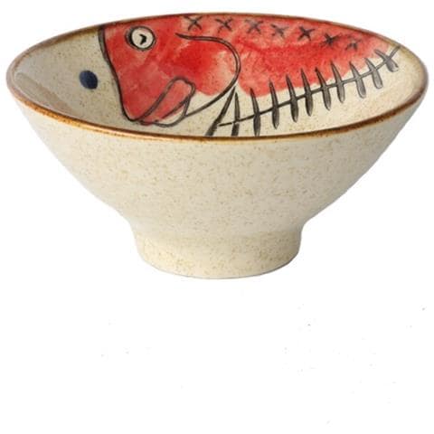 SLD Stile Giapponese In Ceramica In Ceramica Vetrata Mano Dipinta A Mano Da 5 Pollici Alta Base Per La Casa Di Riso Per La Ciotola Di Zuppa Piccola | Ciotole