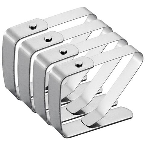 Fermagli Per Stoffa/portapanno, Confezione Da 4 Silver - Foto 1