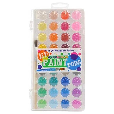 , Lil Pods Acquerello Con Pennello, Set Di 36 (126-2) - Foto 1