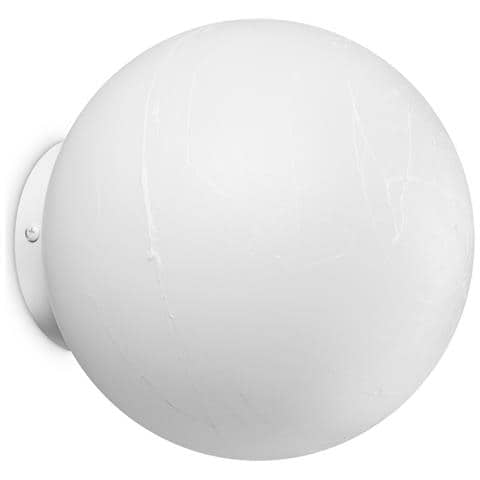 Applique Da Parete Contemporaneo Carta Metallo Bianco 1 Luce E27 25w Ip20 - Foto 1