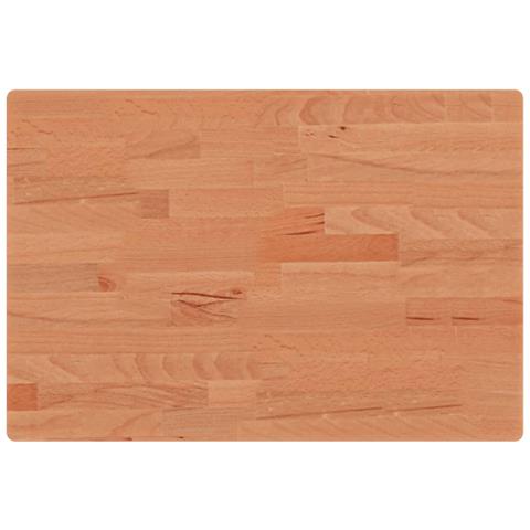 Piano Bagno 60x40x2,5 Cm Legno Massello Di Faggio - Foto 2