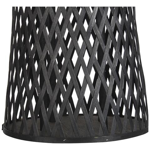 Lanterna Legno Di Bambù Nero 58 Cm Mactan - Foto 2