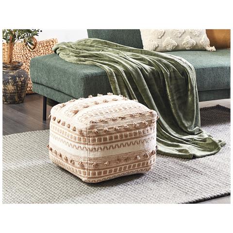 Pouf Karaw Cotone Beige - Foto 1