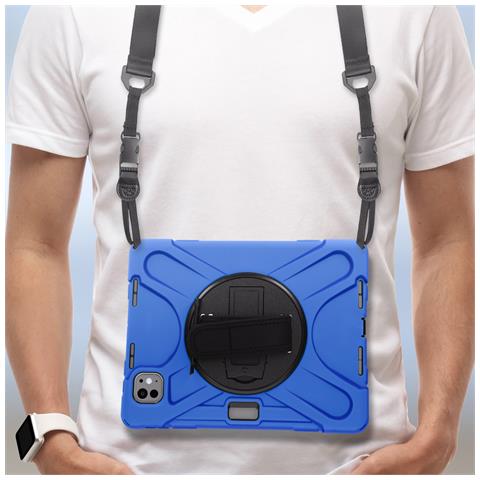 Cover Per Ipad Pro 11 2024 / M5 2025 Con Maniglia E Cinghia Di Supporto - Foto 5
