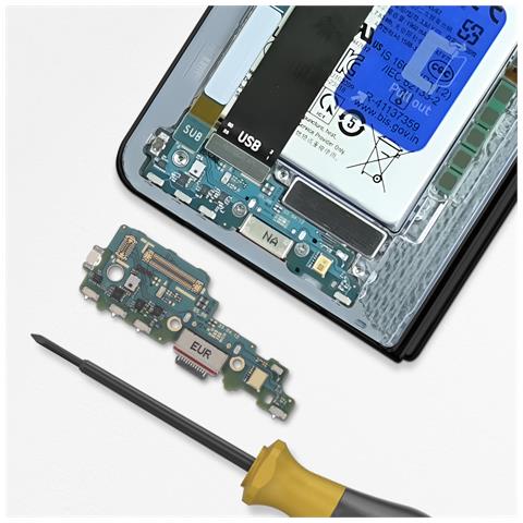 Connettore Di Ricarica Usb-c Galaxy Z Fold5 Con Microfono, Nero - Foto 2