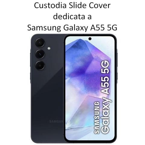 Custodia Tpu Silicone Cover Case Con Protezione Fotocamere Per Samsung Galaxy A55 5g Lilla - Foto 2