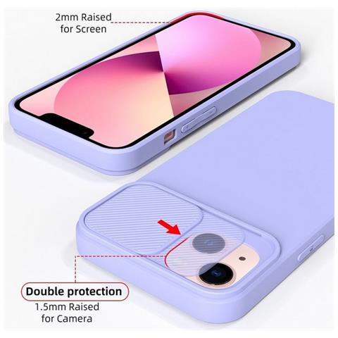 Custodia Tpu Silicone Cover Case Con Protezione Fotocamere Per Samsung Galaxy A55 5g Lilla - Foto 5