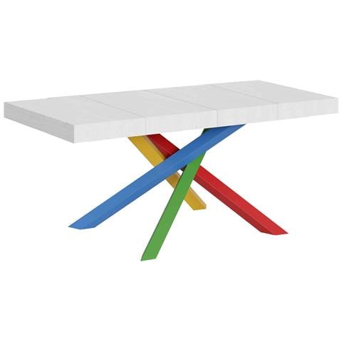 Tavolo Allungabile 90x130/234 Cm Volantis Premium Bianco Frassino Telaio 4/b - Foto 1