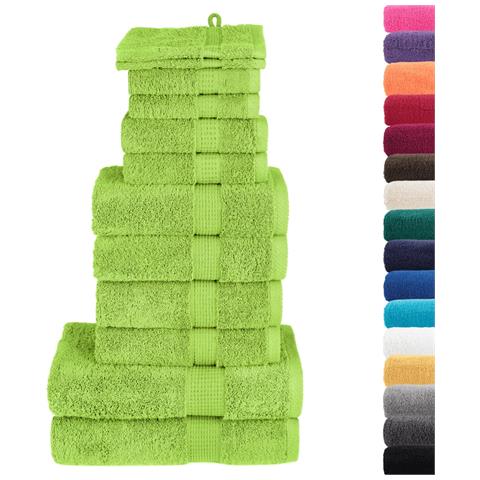Set Asciugamani Solund 12 Pz Verdi 600 Gsm - Foto 2