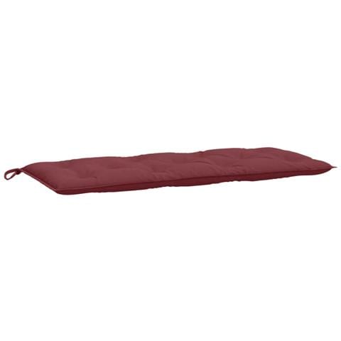Cuscino Panca Giardino Rosso Vino Mélange 120x50x7cm Tessuto - Foto 2