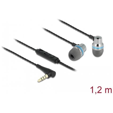 Auricolari In-Ear con spinotto jack stereo a 4 pin da 3,5 mm, microfono e controllo del volume + funzione Quick Mute per smartphone e tablet - Foto 3