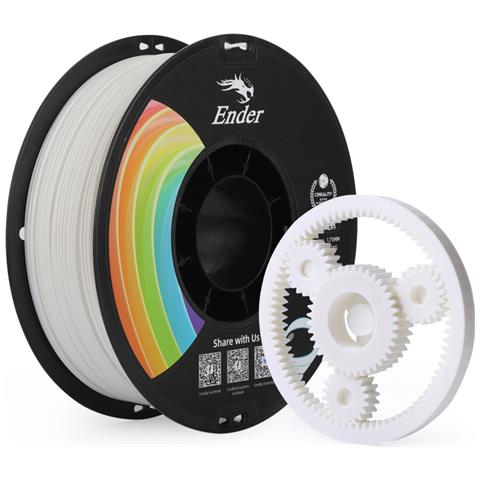 3301010305 materiale di stampa 3D Acido polilattico (PLA) Bianco 1 kg - Foto 1