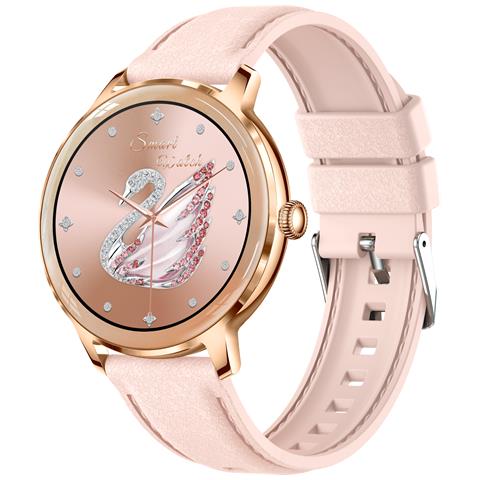 Smartwatch Con Misuratore Di Pulsazioni, Pressione Sanguigna E Ossigeno Nel Sangue Pinkgold - Foto 2