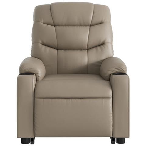 Poltrona Alzapersona Massaggio Elettrica Cappuccino Similpelle - Foto 9